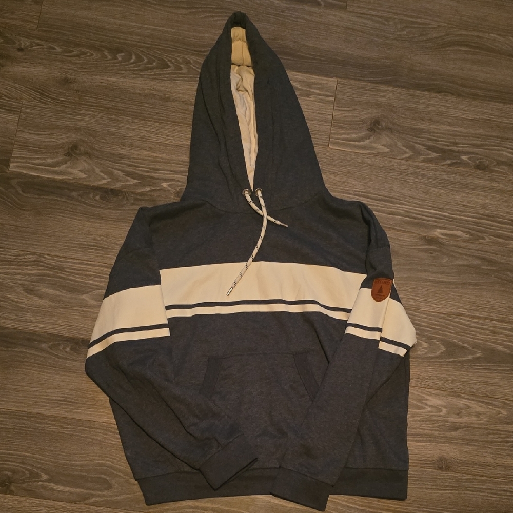 Wanakome Blue and White Hoodie